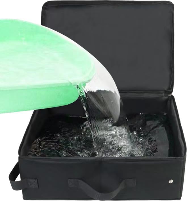 Travel Cat Litter Box with Zip Lid