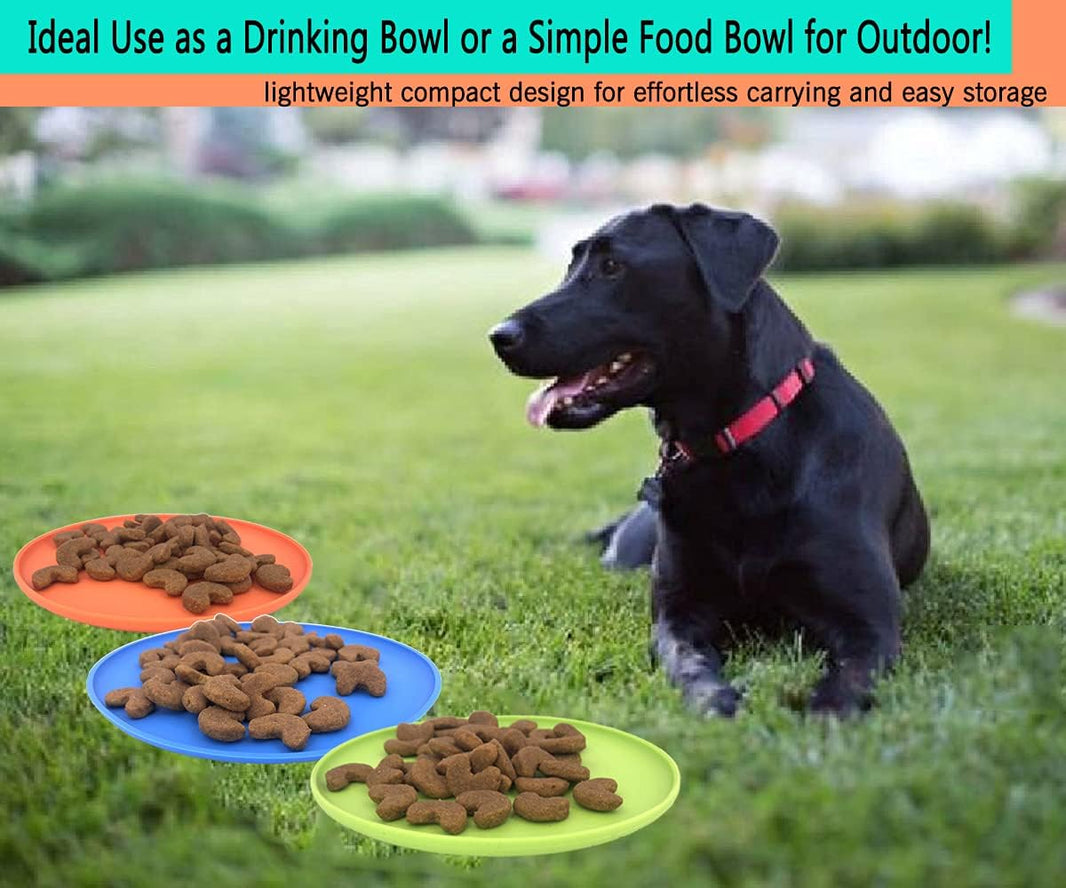Floating Rubber Dog Flying Disc (3-Pack)