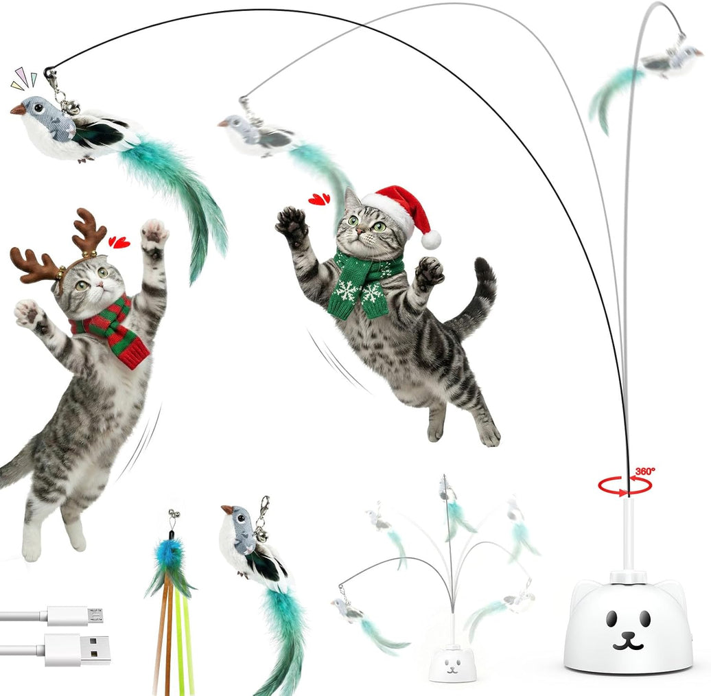 360° Flying Bird Cat Wand – Rechargeable