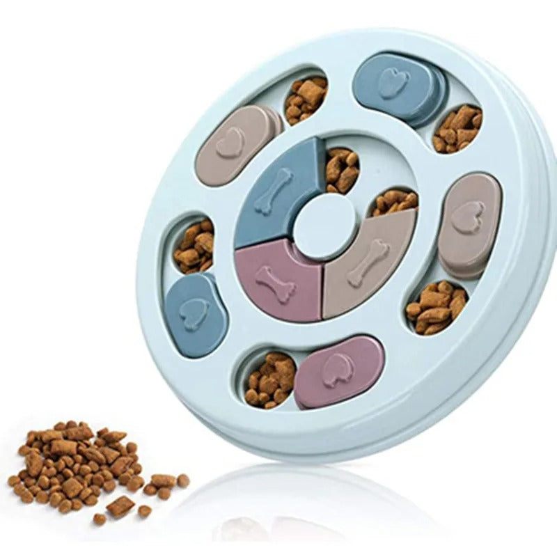 Slow Feeder Puzzle Plate for Cats & Dogs