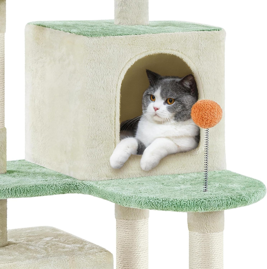 Paw Platform Cat Tree with 2 Condos