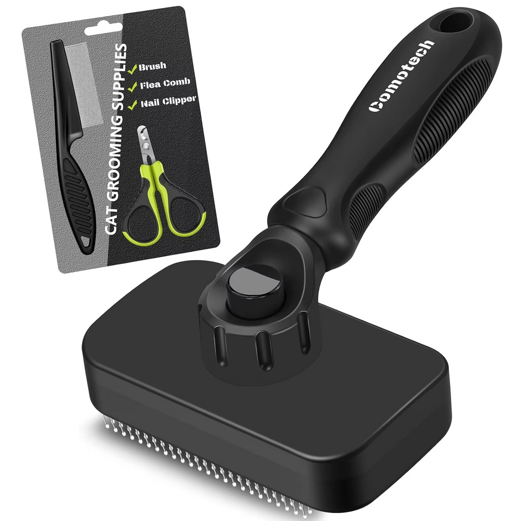 3-in-1 Cat Grooming Kit – Brush, Nail Clipper & Flea Comb
