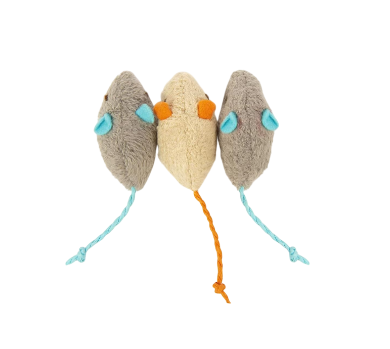 Plush Mouse Cat Toys (3-Pack)