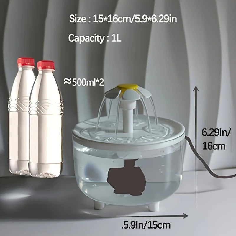 Quiet USB Cat Water Fountain (1L)