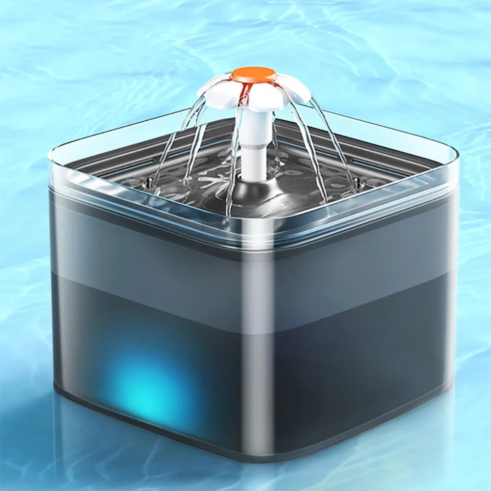 LED Pet Water Fountain for Cats & Dogs (2L)