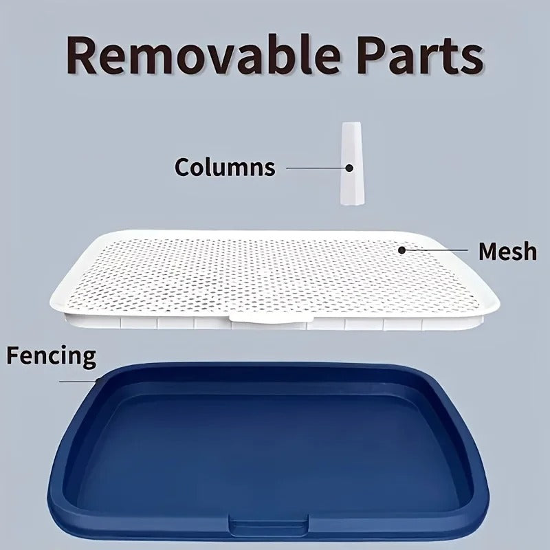 Dog Potty Training Tray with Removable Grid