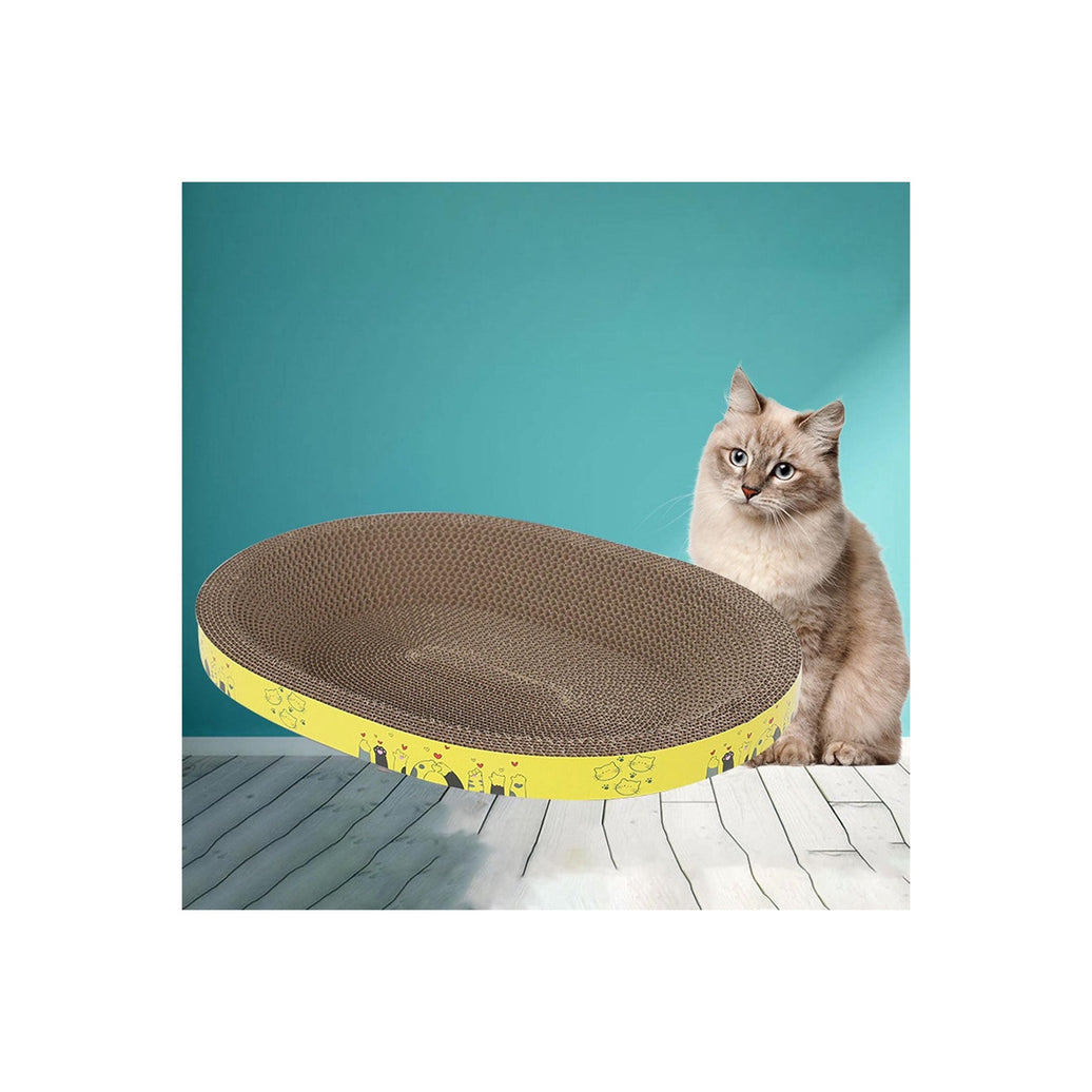 Oval Corrugated Cat Scratcher Bed