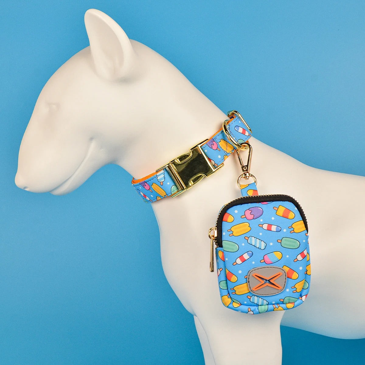 1 Pcs Valentine's Day and New Year's gift For Dog High Quality Designer Cute Pattern Gold Metal Hardward Dog Poop Bag Holder