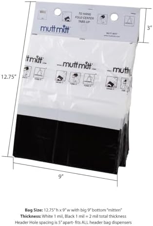 2-Ply dog waste pick-up bags Dispense-A-Mitt™ - 200 Dog Waste Bags in a wall mountable box.