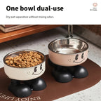 Elevated Dog Cat Bowl Stainless steel Food Water Bowls Raised No Spill Pet Feeder bowl for Puppy Small Medium Large Dogs Cats