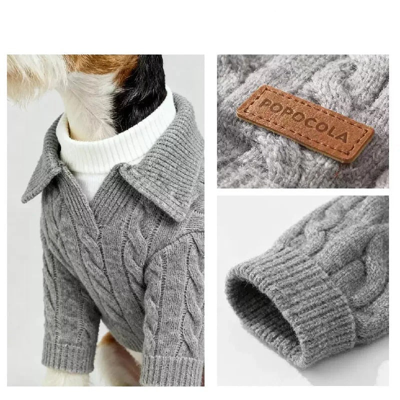 Cat Puppy Small Dog Clothing Sweater Coat Winter Pet Apparel Yorkie Pomeranian Shih Tzu Maltese Poodle Bichon Schnauzer Clothes (Small)