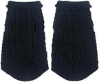 Dog Pullover Sweater Cozy Small Dog Warm Winter Sweater Black S for Bulldog, Poodle, Yorkshire, Cocker Spanie etc.