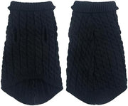 Dog Pullover Sweater Cozy Small Dog Warm Winter Sweater Black S for Bulldog, Poodle, Yorkshire, Cocker Spanie etc.