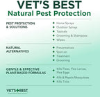 Natural Flea and Tick Spray for Dogs – Plant-Based Flea Repellent with Certified Essential Oils – Natural Pest Control and Prevention – Non-Toxic Formula for Home Use – 8 oz Bottle