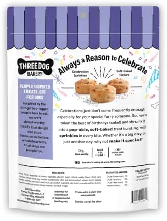 Ultimate Celebration Cake Bites, Soft-Baked Dog Treats and Cookies with Real Ingredients, 12 oz