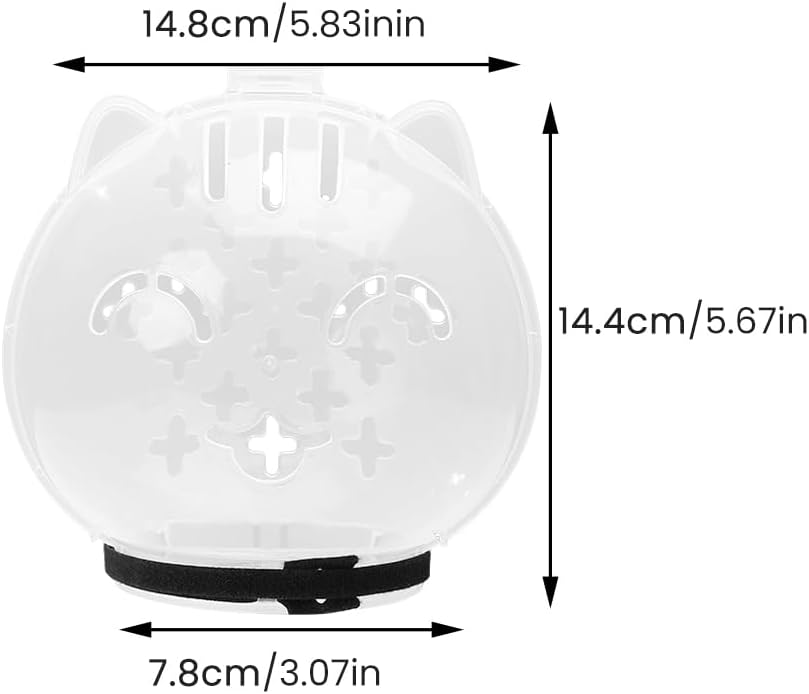 Cat Muzzle for Grooming Breathable Cat Muzzle Helmet Adjustable Hood Anti Bite Muzzles for Pet Bathing,Taking Injections