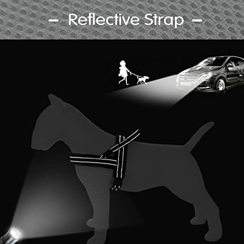 No-Pull Mesh Dog Harness – Reflective (S, Black)