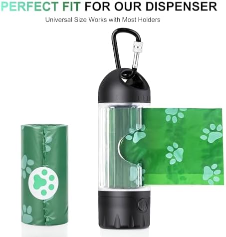 120Pcs Thick Dog Poop Bags Rolls, Leak-Proof Poop Bags for Dog and Cats Litter, 9x13 Inch Scented Pet Waste Bag for Small - Large Dogs Walking, Fits Most Doggie Bag Holder for Leash