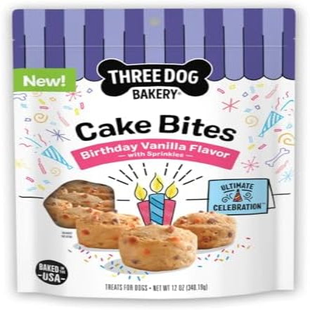 Ultimate Celebration Cake Bites, Soft-Baked Dog Treats and Cookies with Real Ingredients, 12 oz