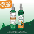 Natural Flea and Tick Spray for Dogs – Plant-Based Flea Repellent with Certified Essential Oils – Natural Pest Control and Prevention – Non-Toxic Formula for Home Use – 8 oz Bottle
