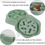 Slow Feeder Dog Bowl Anti-choking Puppy Food Bowl Anti-slip Pet Slow Eating Dog Dishes Puzzle Feeders for Dogs Small size