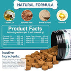 Flea and Tick Prevention for Dogs Chewables, 200 Soft Treats, Natural Dog Flea and Tick Treatment, Oral Flea Chews for Dogs Supplement, Flea and Tick Chews for Dogs Puppies, All Breeds & Sizes