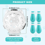 Cat Muzzle for Grooming, Adjustable Breathable Transparent Cat Astronaut Helmet with 4 Silicone Paw Shoes for Bath Nail Trimming