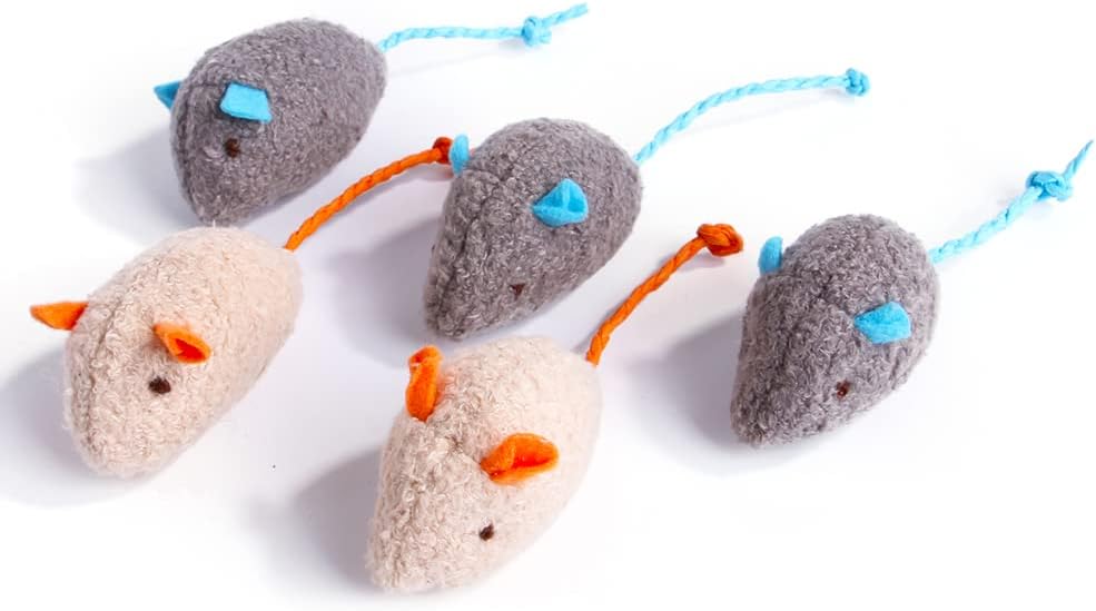 Cat Toy Interactive Toy Plush Mouse Shaped Toy - (3 Pack)