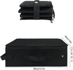 Travel Litter Box with Zipped Lid, Foldable Travel Litter Box, No Leakage, No Smell, Waterproof, Easy to Carry, Easy to Use in Hotels, Car