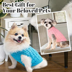 Dog Pullover Sweater Cozy Small Dog Warm Winter Sweater Black S for Bulldog, Poodle, Yorkshire, Cocker Spanie etc.