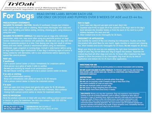 Flea and Tick Prevention for Dogs: Flea & Tick Topical for Medium Dogs 23-44 lbs, 6 Dose Flea and Tick Prevention for 6 Months (6 Pack)