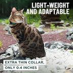 OutdoorBengal Red Cat Collar Breakaway with Soft Padding for Medium to Large Cats - Durable Heavy Duty Tactical Fabric, Comfortable, Quick Release Breakaway Cat Collars, No Bell Collar (Red, Adult)