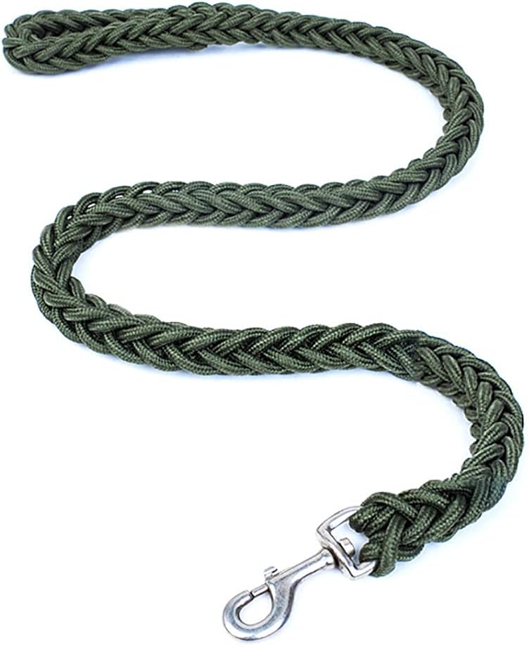 Dog Collar and Leash Set, Heavy Duty Nylon Braided Rope Strong 4 FT Dog Leash and Martingale Training Collar for Small Medium Large Dogs Training and Walking