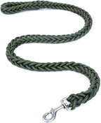 Dog Collar and Leash Set, Heavy Duty Nylon Braided Rope Strong 4 FT Dog Leash and Martingale Training Collar for Small Medium Large Dogs Training and Walking