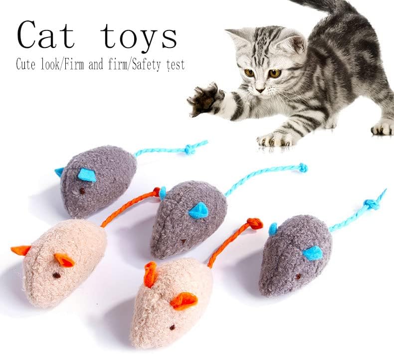 Cat Toy Interactive Toy Plush Mouse Shaped Toy - (3 Pack)