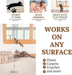 Cat Toys for Bored Indoor Adult Cats Any Surface Base Wand Stimulation Toys for Indoor Cats Cat Feather Toy Cat Feather Cat Toy Wand Juguetes para Gatos Activos Juegos para Gatos