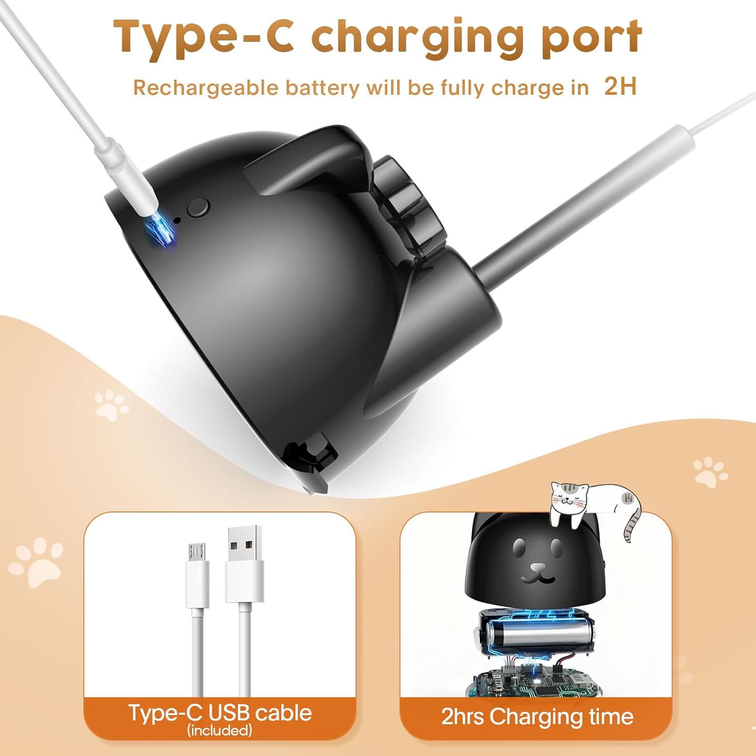 Interactive Cat Toys for Indoor Cats: Upgraded 360° Automatic Spin Flying Bird Feather Wand with Silicone Protected Rod Safe Play, Strong 8cm Suction Cup, USB-Rechargeable for Bored Kittens and Adult