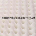 Orthopedic Dog Bed Waterproof Soft Comfortable Egg Crate Foam Large Pet Beds Crate Mat with Removable Washable Cover and Nonskid Bottom,(Pink)