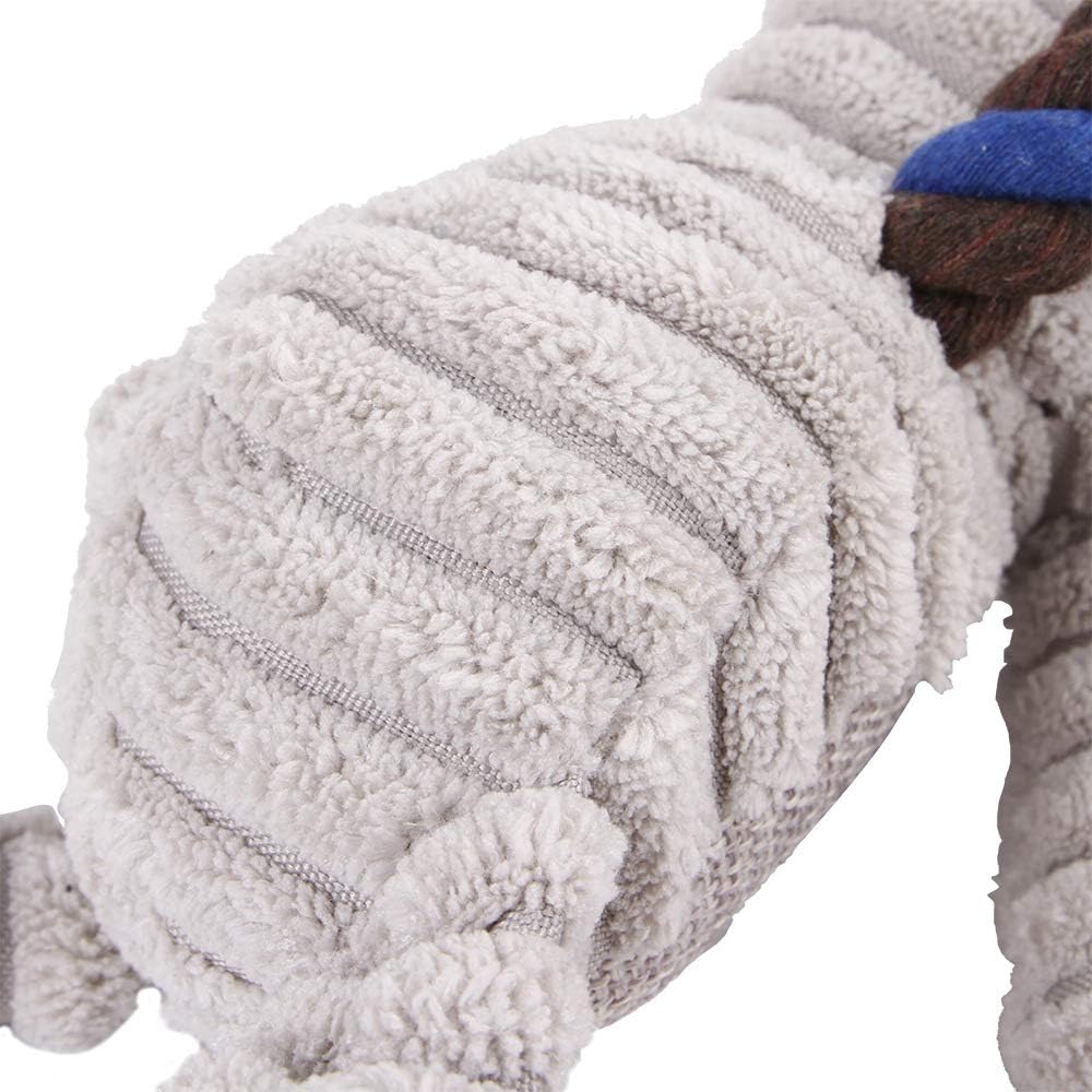 Pet Toys, Dog Squeaky Toys Plush Elephant,Monkey,Lion Interactive Toys Dog Chew Squeaker Toys for Puppy Small Dog Medium Dogs Large Dogs Cats (Grey Elephant)