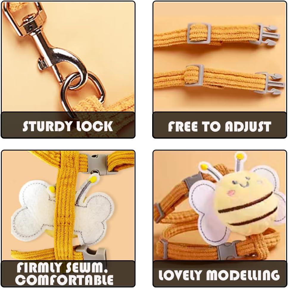 Cat Harness and Leash Set, Cat Harness Escape Proof, Rabbit Harness and Leash Set, Costumes for Cats and Bunny