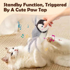 Cat Toy, 2026 Upgrade Interactive Chirping Bird with Flapping Wings, Rechargeable Toy for Indoor Cats(Orange)