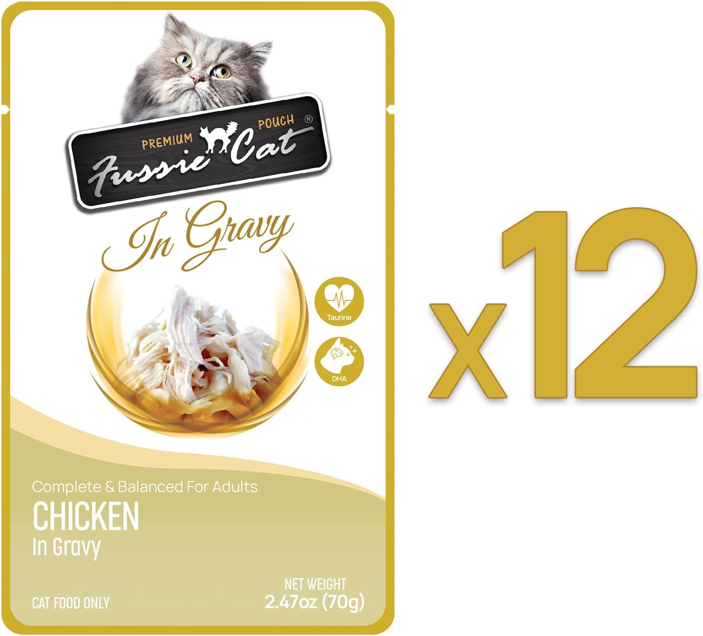cat Premium Chicken in Gravy 2.47 oz(Pack of 12)