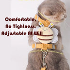 Cat Harness and Leash Set, Cat Harness Escape Proof, Rabbit Harness and Leash Set, Costumes for Cats and Bunny