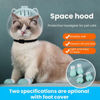 Cat Muzzle for Grooming Breathable Cat Muzzle Helmet Adjustable Hood Anti Bite Muzzles for Pet Bathing,Taking Injections