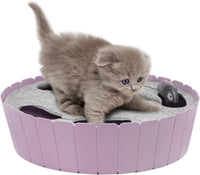 Interactive Cat Track Toy with Running Mouse