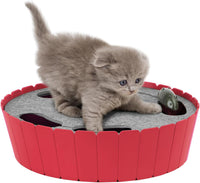 Interactive Cat Track Toy with Running Mouse