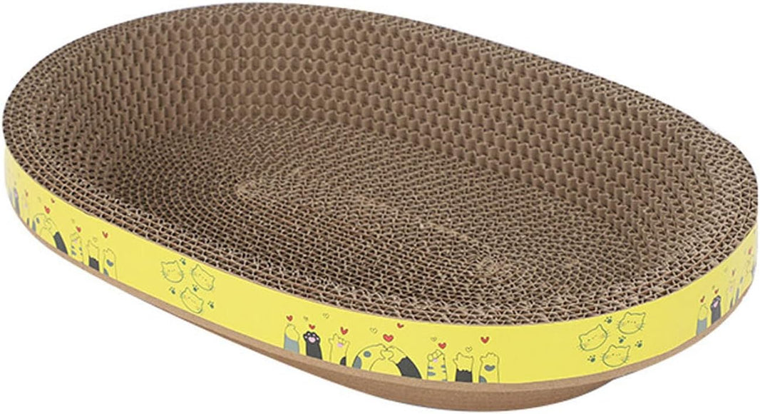 Oval Corrugated Cat Scratcher Bed