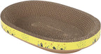 Oval-Shape Corrugated Paper Scratch Guards Pet Scratching Claw Scraper Products Scratcher Pet Furniture Protect Scratcher Mat Cardboard Bed for Indoor Cats Sofa Protect for Bed