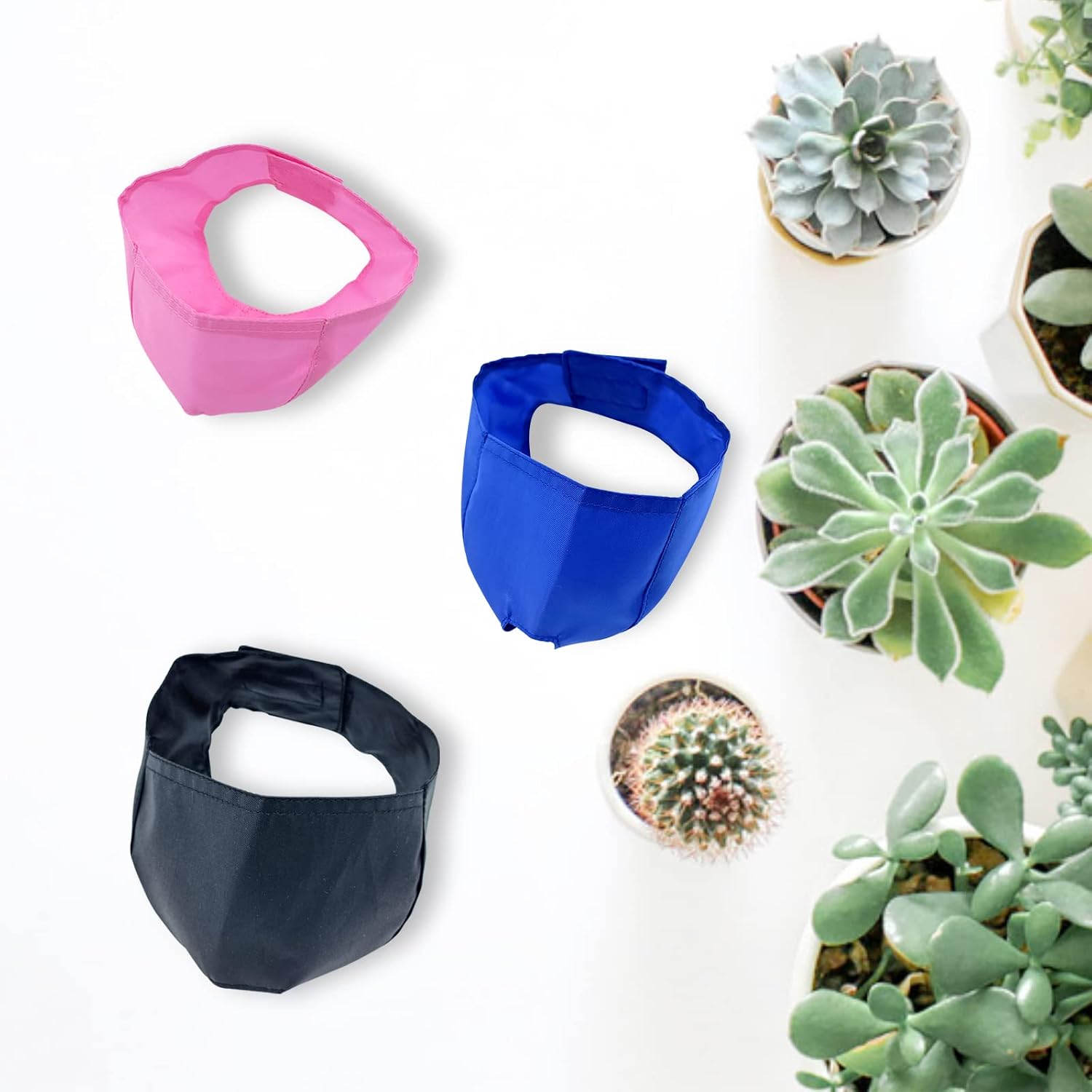 3 Pieces Cat Muzzles Breathable Mesh Muzzles Cat Grooming Restraint Bags with Muzzle Anti Bite Anti Meow for Prevent Cats from Biting Grooming and Nail Trimming