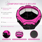 Pet Cat Playpen for Indoor Cats Enclosed, Portable Foldable Dog Playpen Outdoor Tent Crate Cage with Zipper Top Cover Door for Kitten Puppy Outside Rv Car Camper